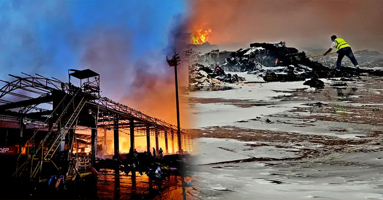 শাহজালাল বিমানবন্দরে আগুন